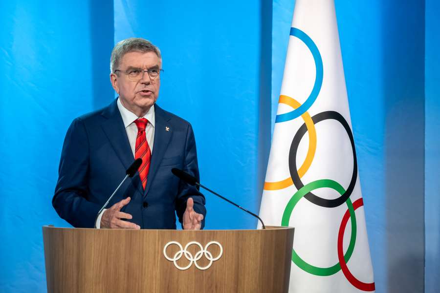 German International Olympic Committee (IOC) President Thomas Bach opens in Lausanne