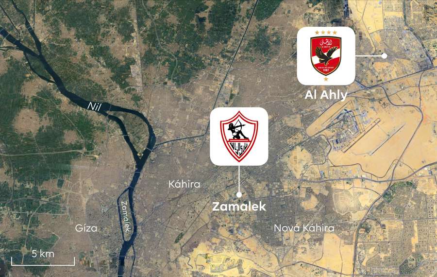 El Zamalek juega en casa lejos de su sede real.