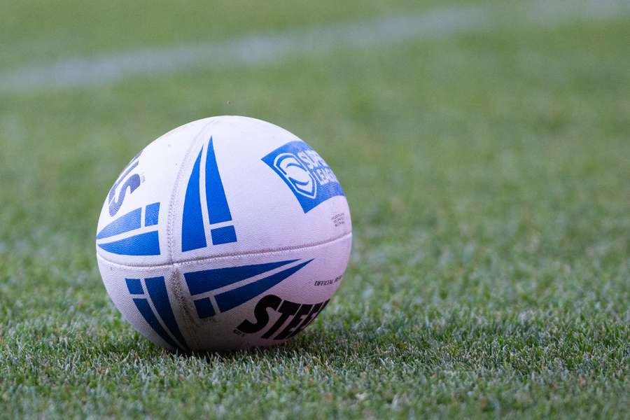 Foto de archivo de un balón de rugby