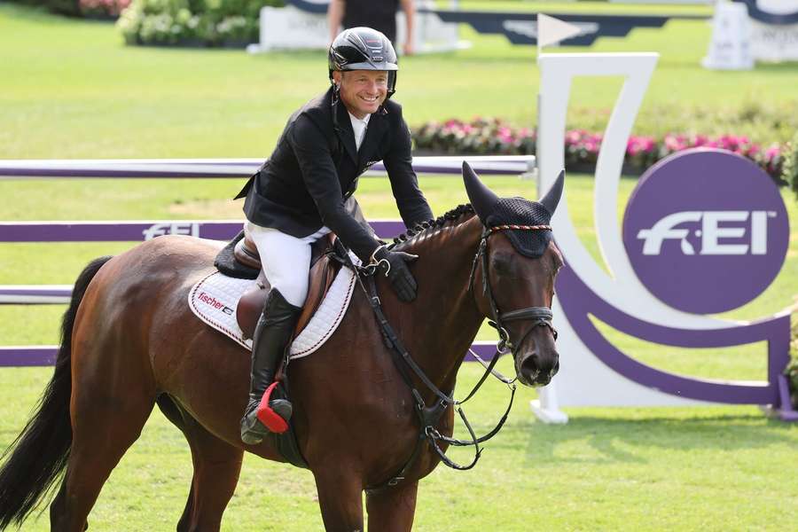 Michael Jung bei seinem Gold-Ritt in Aachen Michael Jung bei seinem Gold-Ritt in Aachen