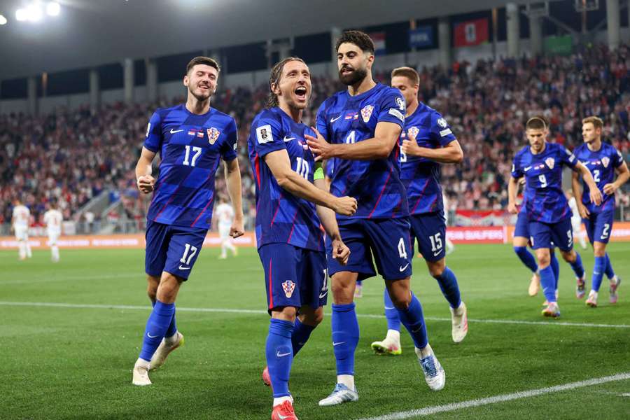 Modric festeggia il gol