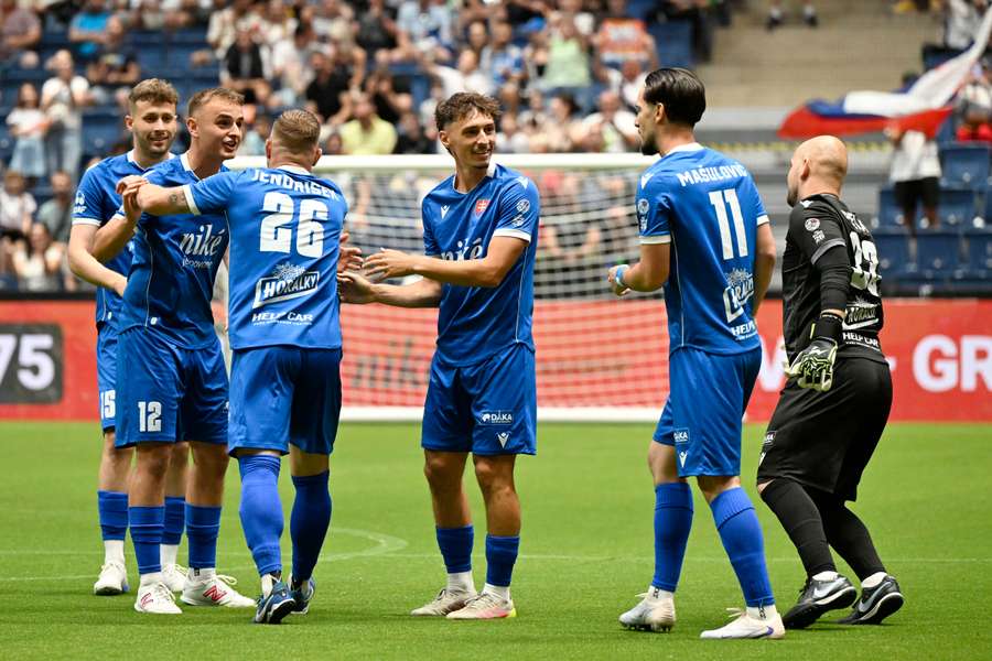 Radosť slovenských reprezentantov v malom futbale.