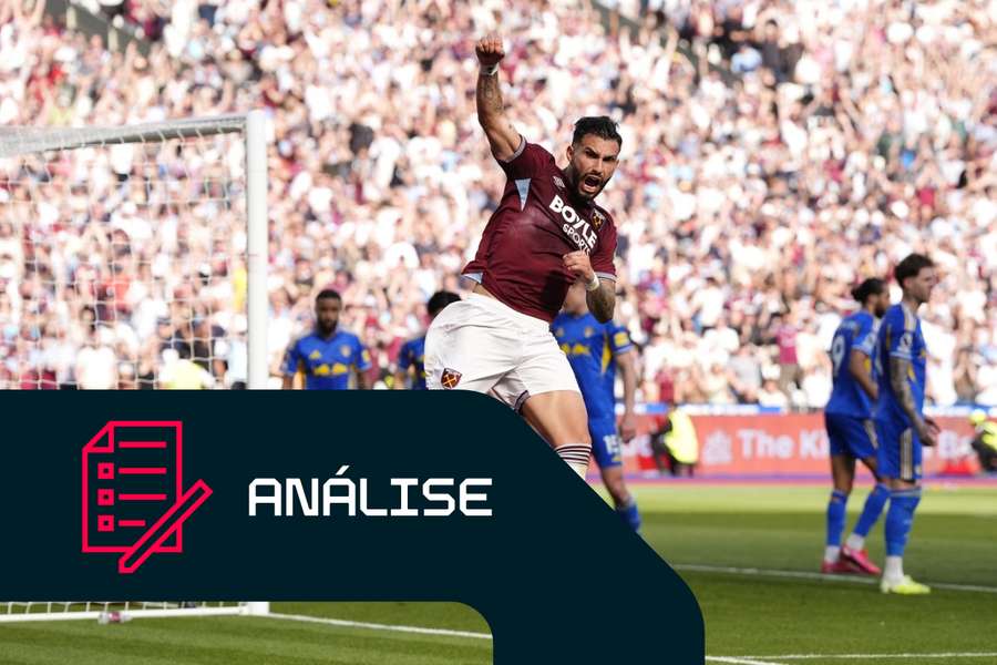 Taty Castellanos, do West Ham, celebra o golo frente ao Leeds