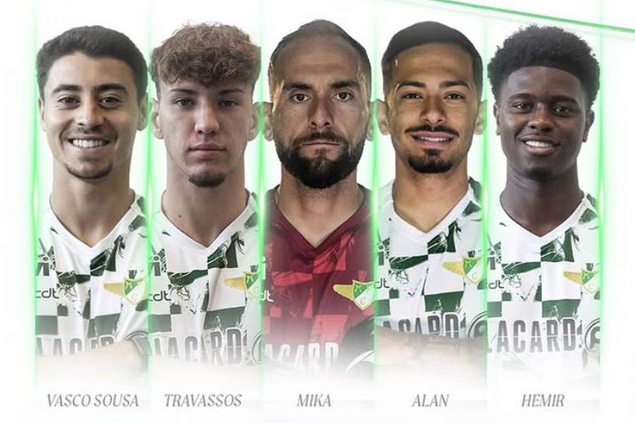 Vasco Sousa, Travassos, Mika, Alanzinho e Luís Hemir dizem adeus ao Moreirense