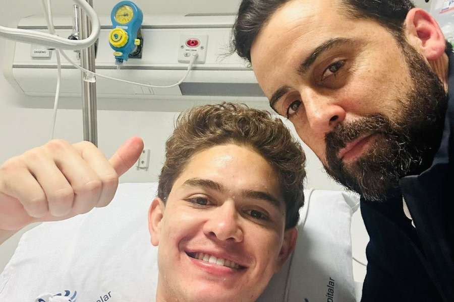 Brandon Aguilera após a operação