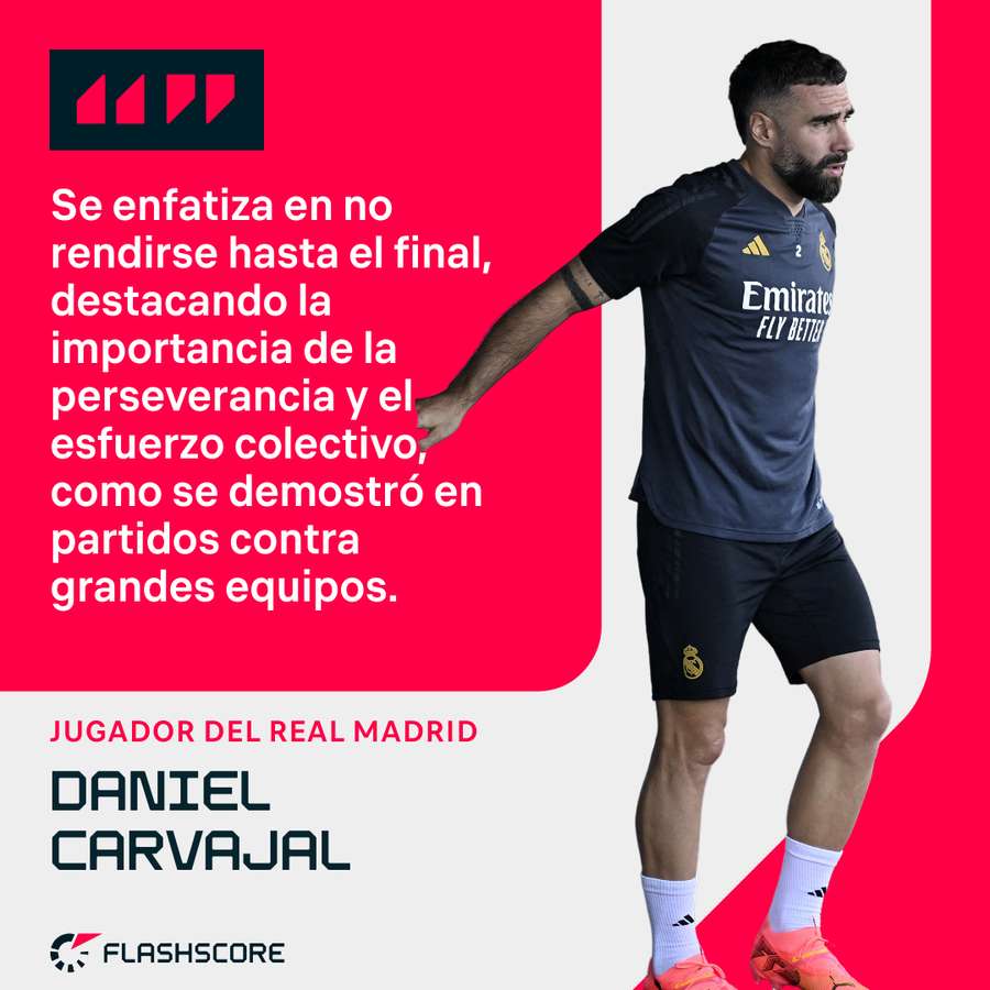 Las palabras de Dani Carvajal.
