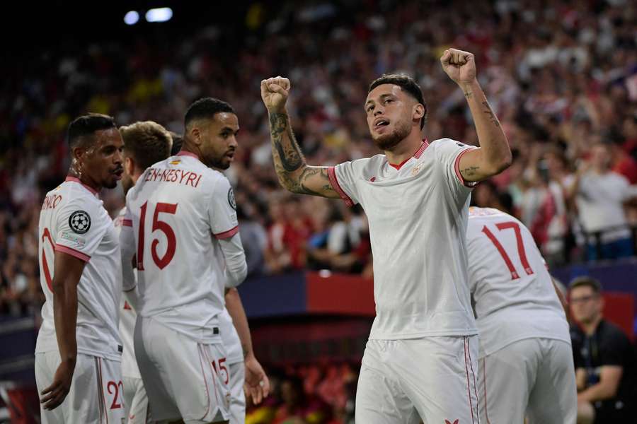 Ocampos marco el gol del Sevilla