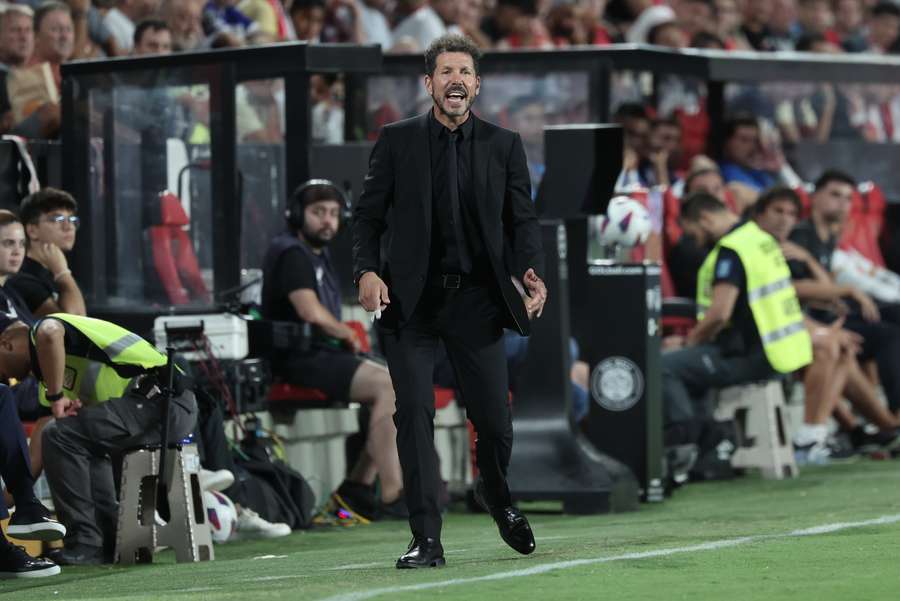 Diego Simeone is looking to lead Atletico on a title charge