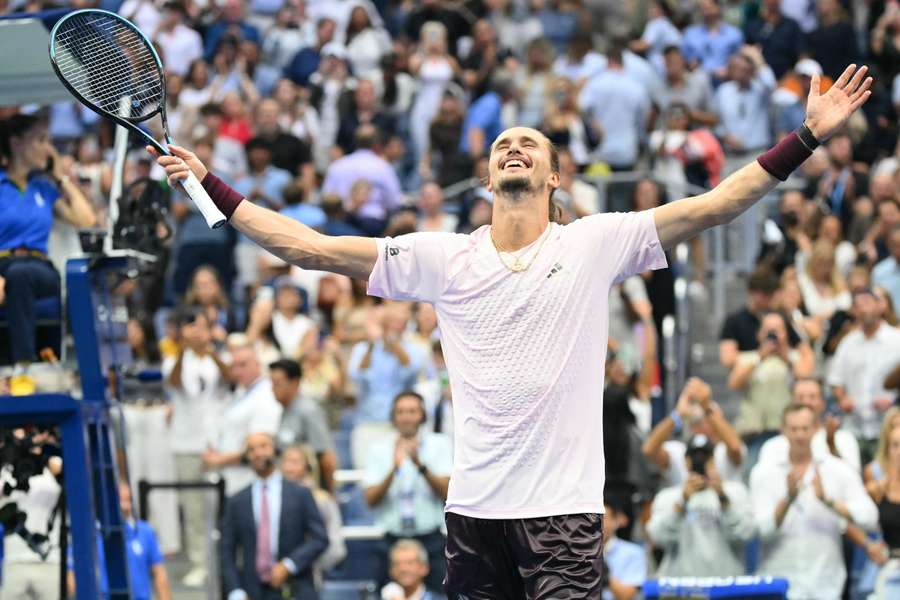 La gioia Alexander Zverev La gioia Alexander Zverev