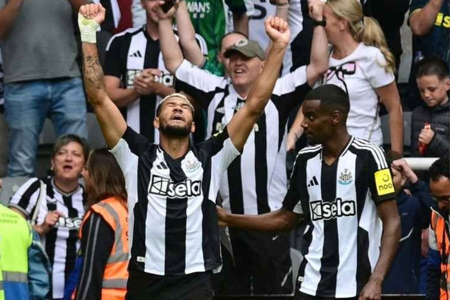 Joelinton fez o gol da vitória do Newcastle contra o Southampton