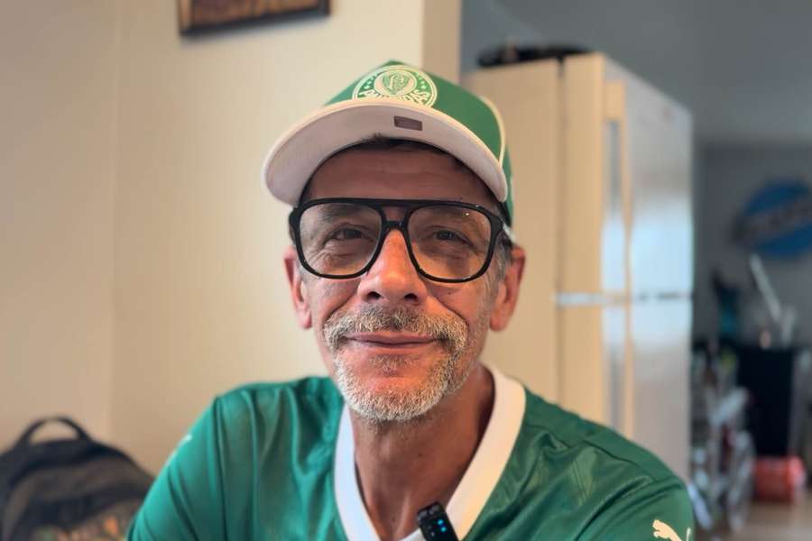 Claudenir Lebrao, fanático palmeirense de Newark, verá Palmeiras ao vivo depois de longo período como imigrante nos Estados Unidos