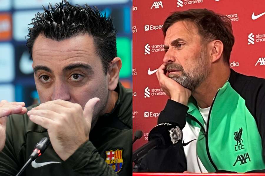 Xavi Hernandez și Jurgen Klopp