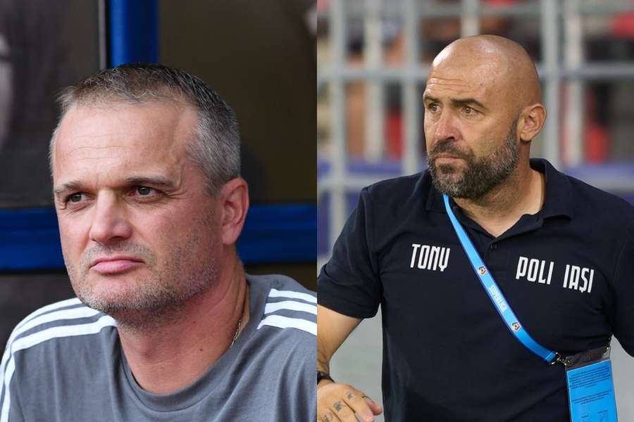 Erik Lincar și Tony da Silva, antrenorii echipelor FC Bihor și Poli Iași Erik Lincar și Tony da Silva, antrenorii echipelor FC Bihor și Poli Iași