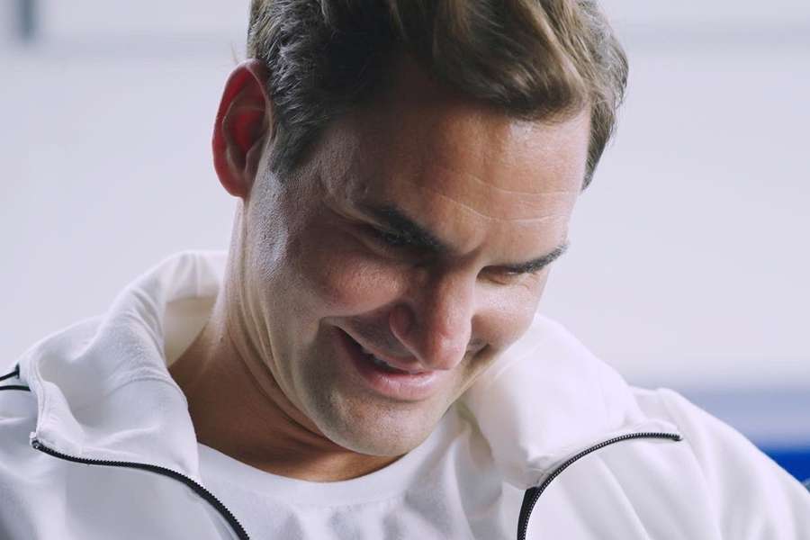 Roger Federer, heureux d'annoncer sa retraite le 16 septembre dernier.