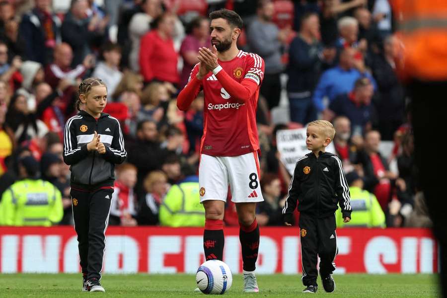Bruno Fernandes żegna się z kibicami na Old Trafford