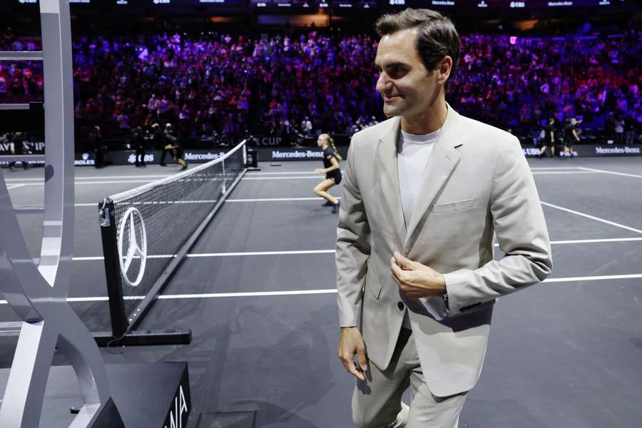Federer estuvo presente en el partido.