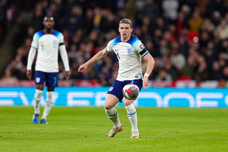 Gallagher in action for England