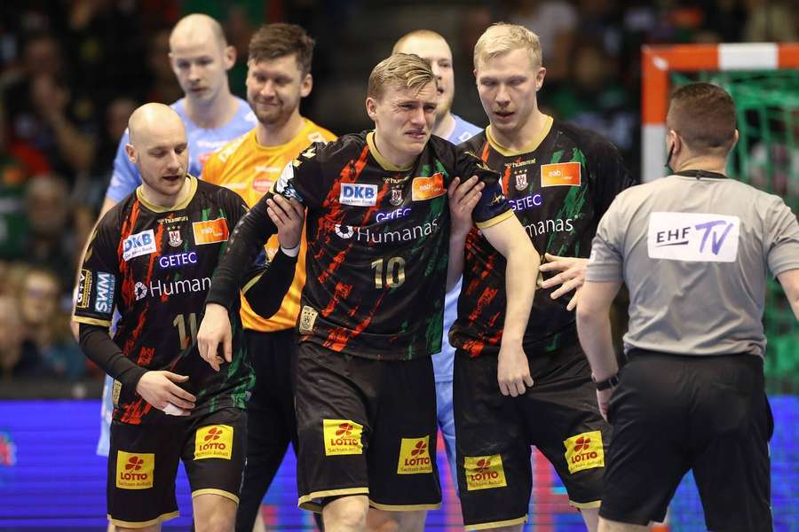 Gisli Kristjansson verletzte sich gegen Aalborg