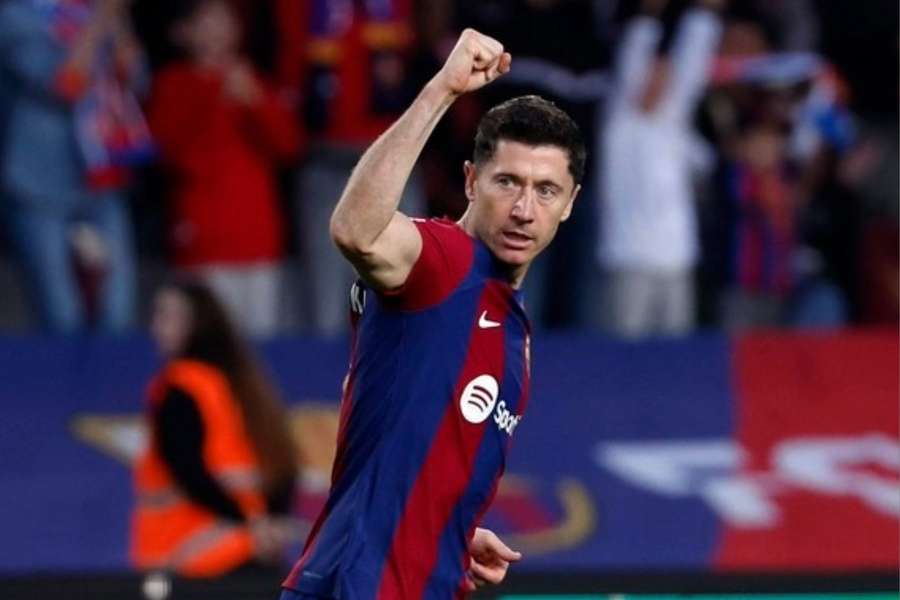 Lewandowski garantiu a virada do Barça contra o Alavés