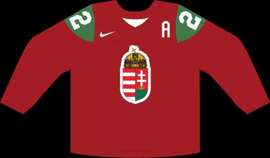 Červený dres Maďarska.