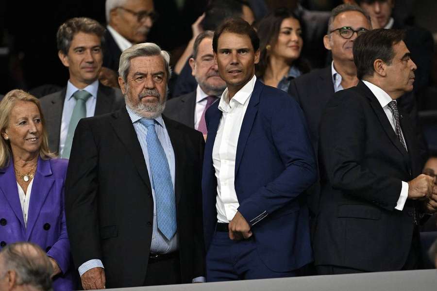 Nadal sugli spalti del Bernabéu il 17 settembre.