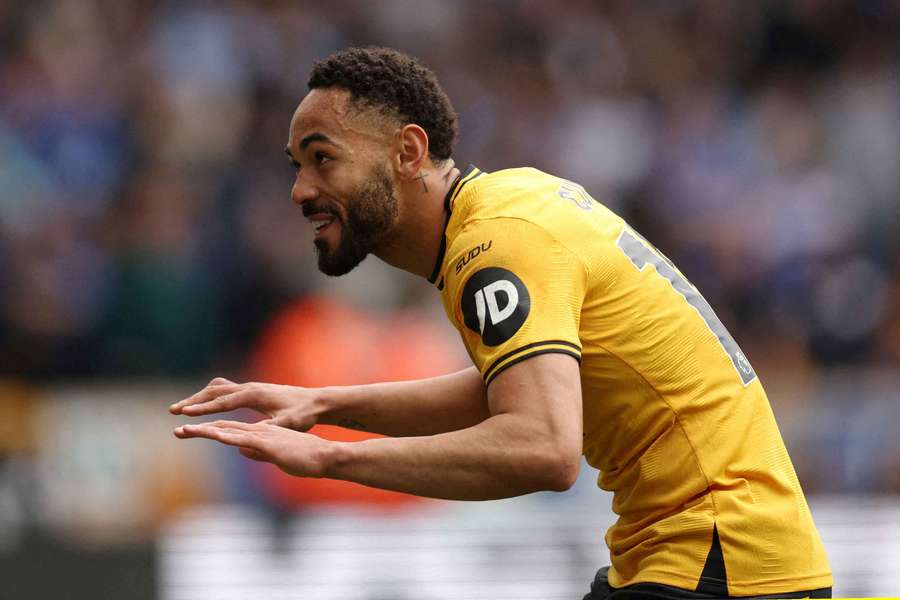 Matheus Cunha celebrates scoring for Wolverhampton Wanderers