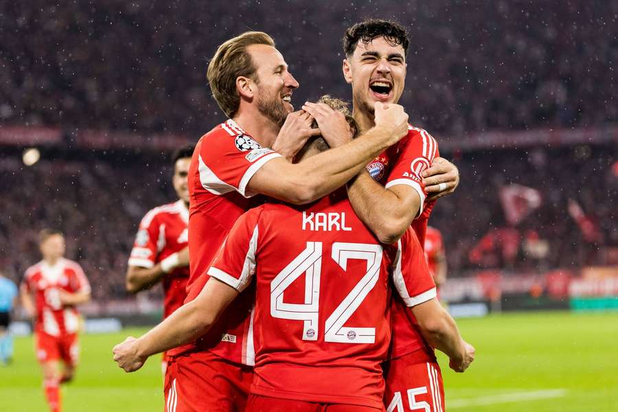 Harry Kane & Co sărbătoresc un gol al lui Bayern