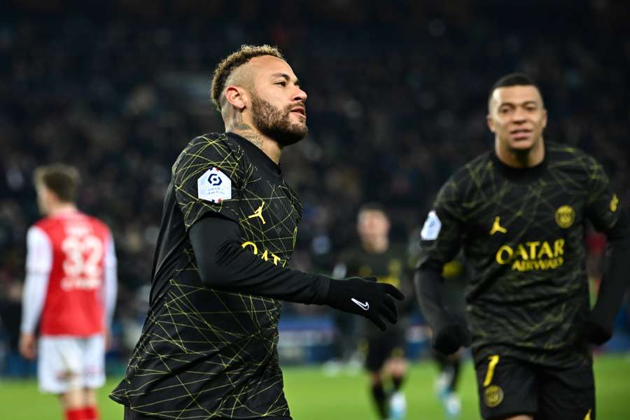 Neymar scoorde éénmaal tegen Stade de Reims