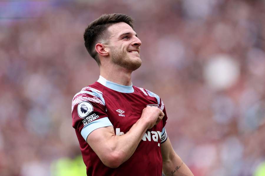 Declan Rice levelled for the Hammers before they secured all three points in the second half