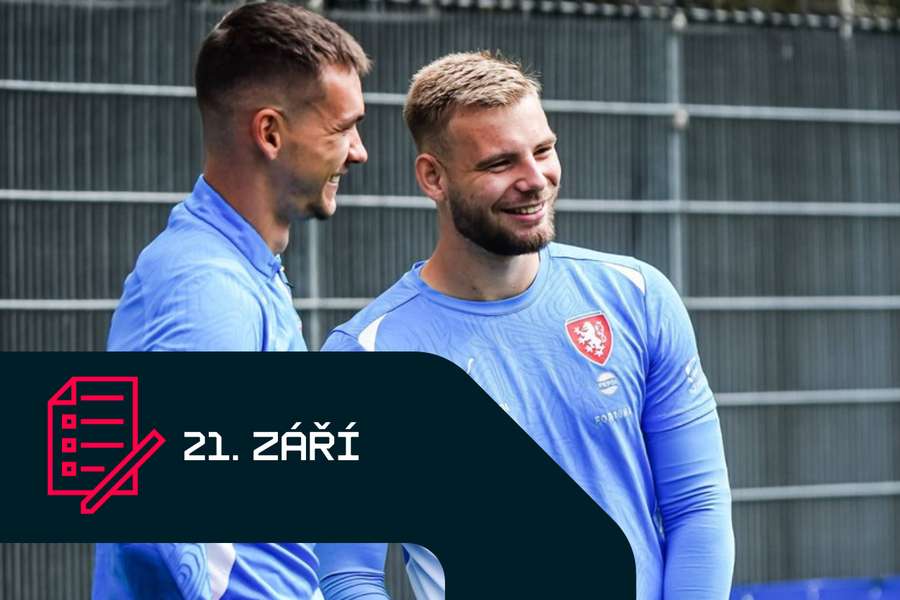 Matěj Kovář a Vítězslav Jaroš na reprezentačním srazu.
