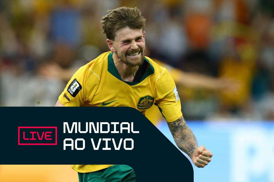 Connor Metcalfe marcou um dos golos da Austrália Connor Metcalfe marcou um dos golos da Austrália