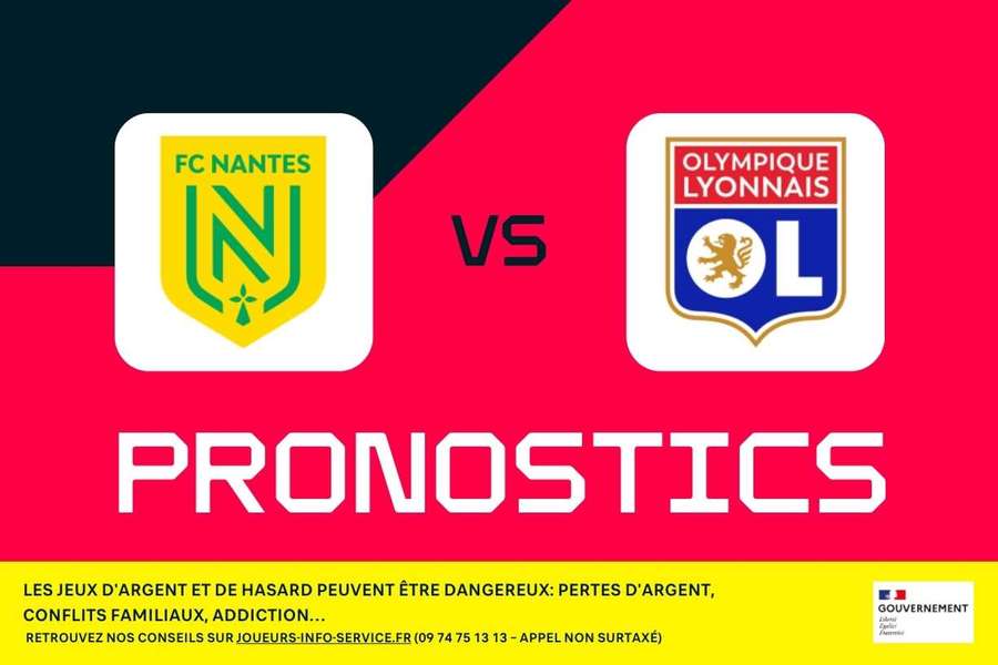 Nantes - Lyon : pronostics, meilleurs paris et cotes (Ligue 1)