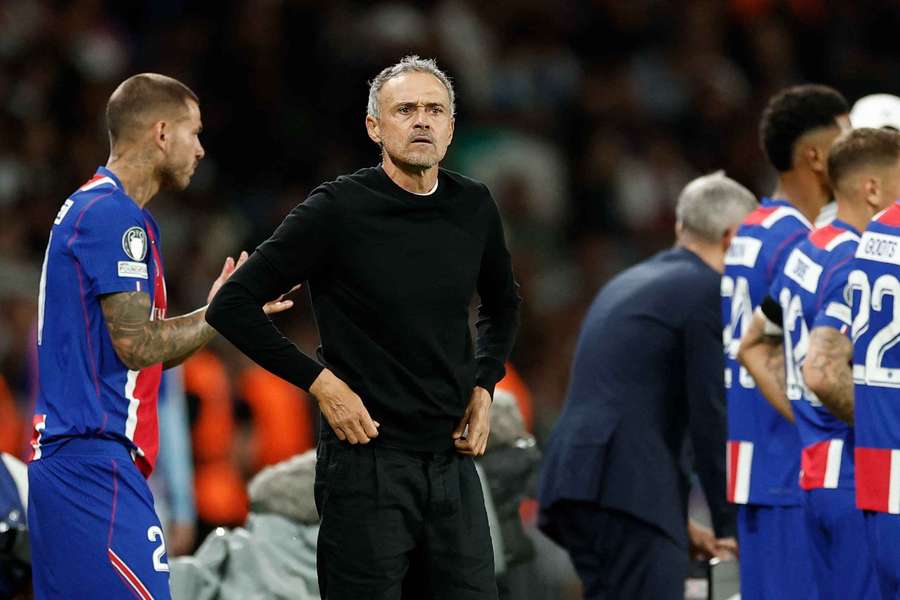 Luis Enrique au Parc des Princes ce mercredi. Luis Enrique au Parc des Princes ce mercredi.