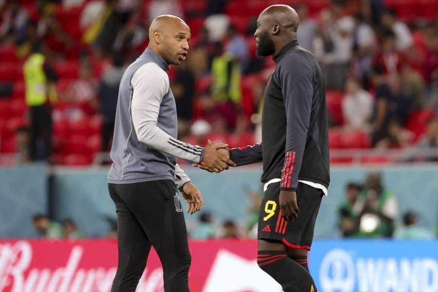 Thierry Henry en Romelu Lukaku kunnen het uitstend met elkaar vinden