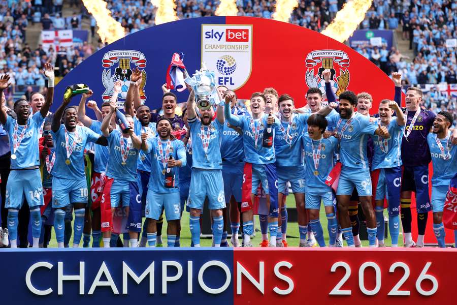 Coventry City are the current champions of the EFL Championship Coventry City are the current champions of the EFL Championship