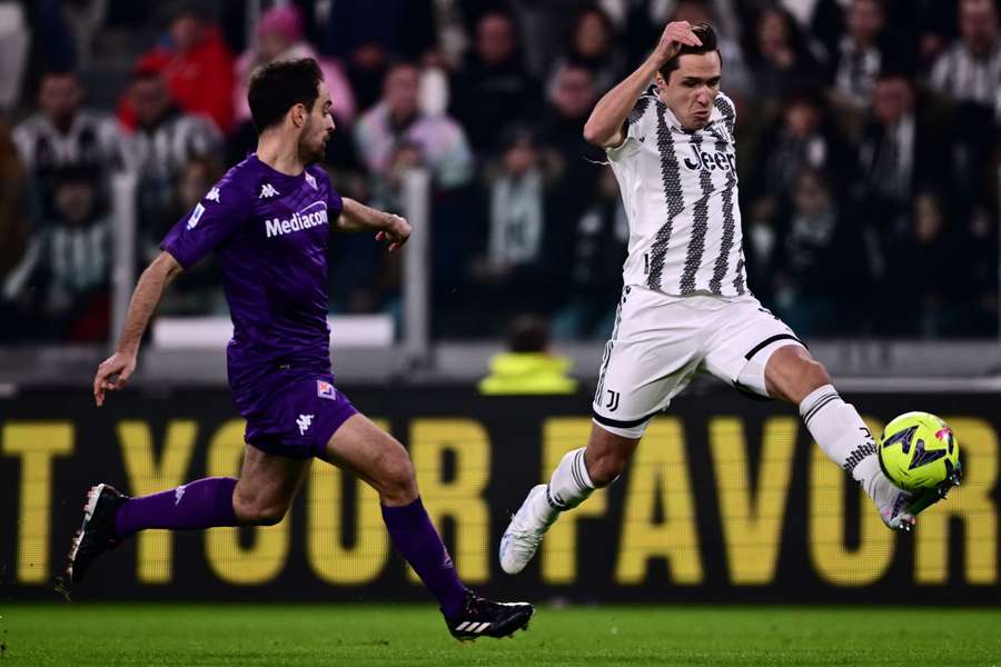 Federico Chiesa contro la Fiorentina 