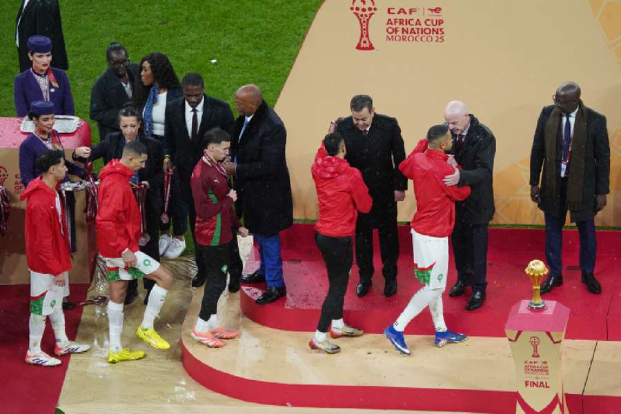 Morocco players did the walk of shame after losing the AFCON final
