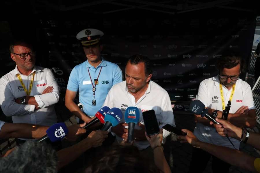 Cândido Barbosa falou aos jornalistas após a chegada do pelotão compacto a Fafe