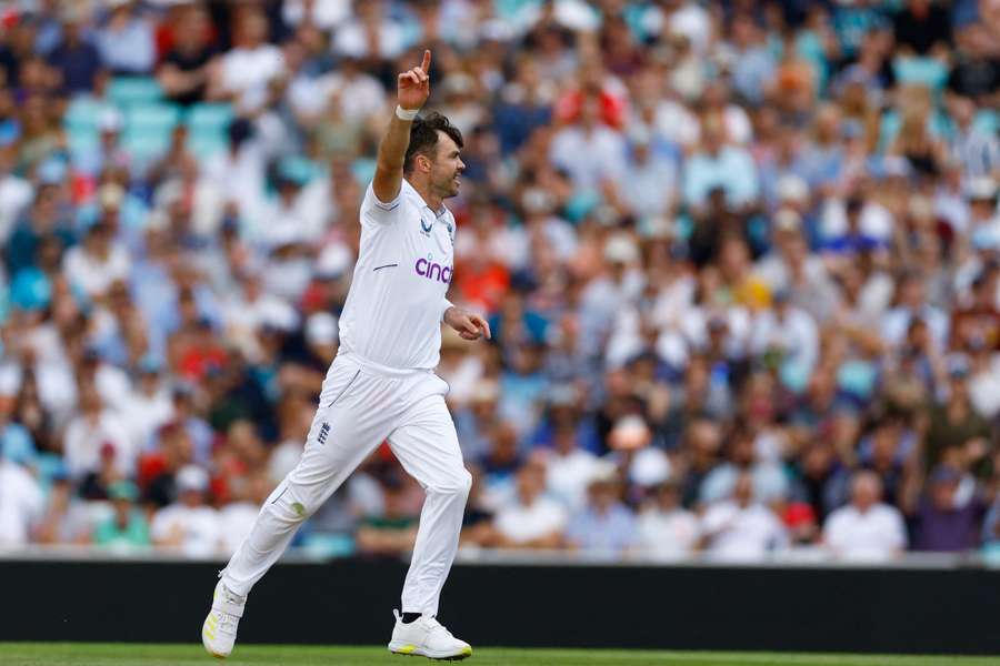 James Anderson took two wickets in South Africa's second innings