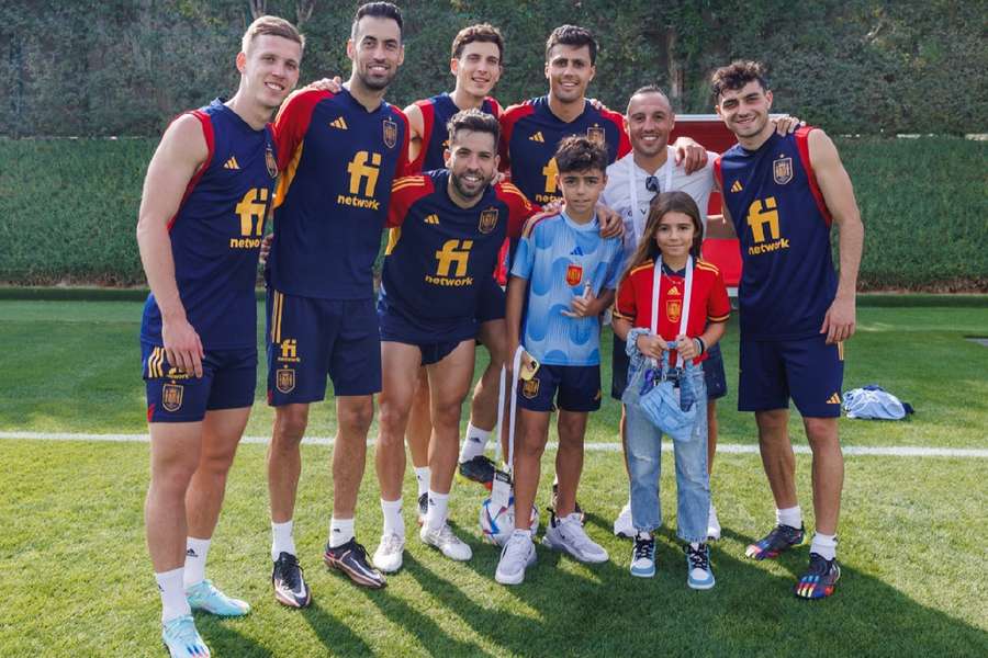 Una visita muy especial: Santi Cazorla, con la selección española en Catar
