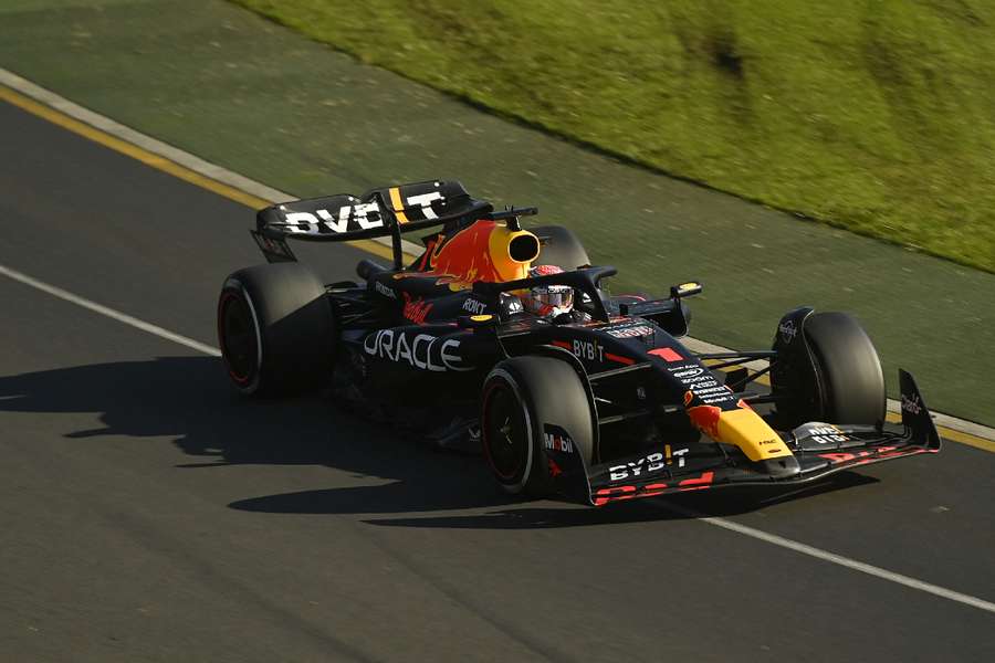 Verstappen during the race in Melbourne