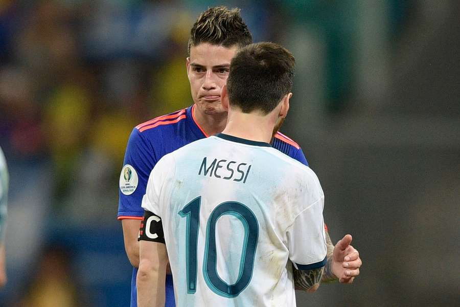 Messi y James se reencuentran.