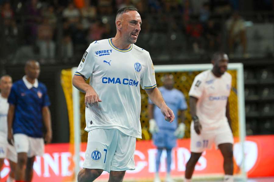 Ribéry in einem Legendenspiel für Marseille