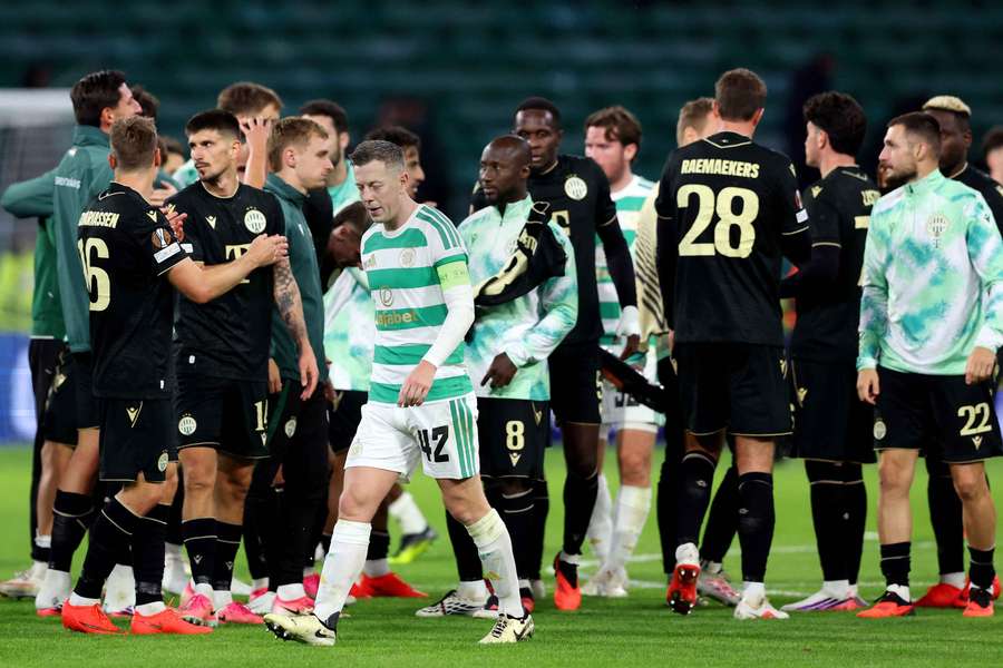 Celtic's Callum McGregor looks dejected after the match Celtic's Callum McGregor looks dejected after the match