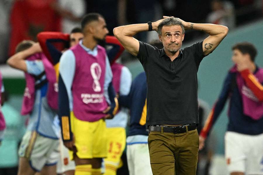 Luis Enrique and his Spain side lost out on penalties to Morocco at the World Cup