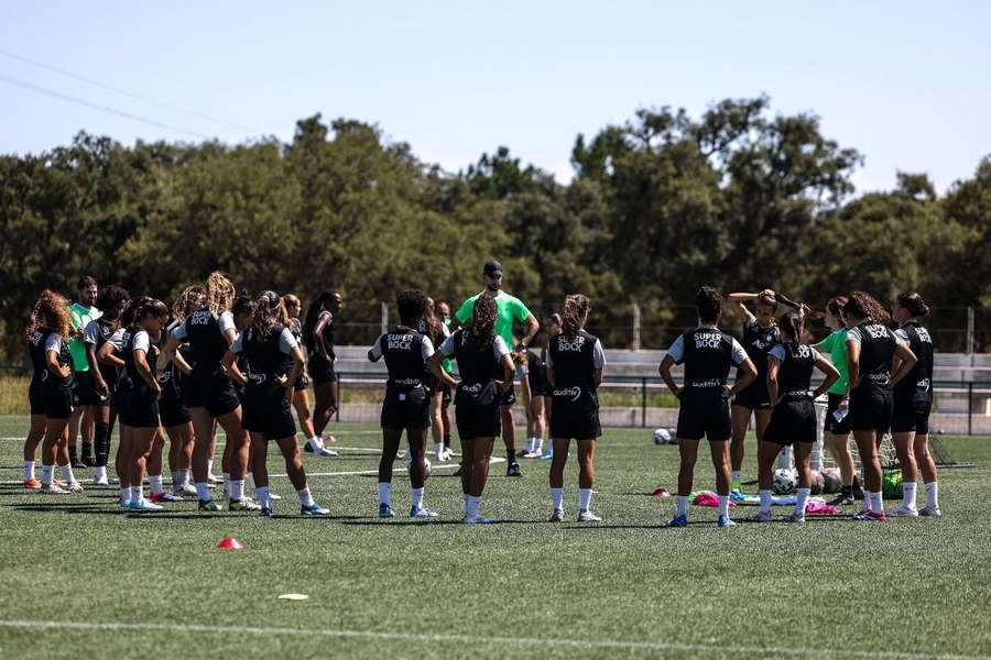 Mariana Cabral na preparação do encontro frente ao Estoril