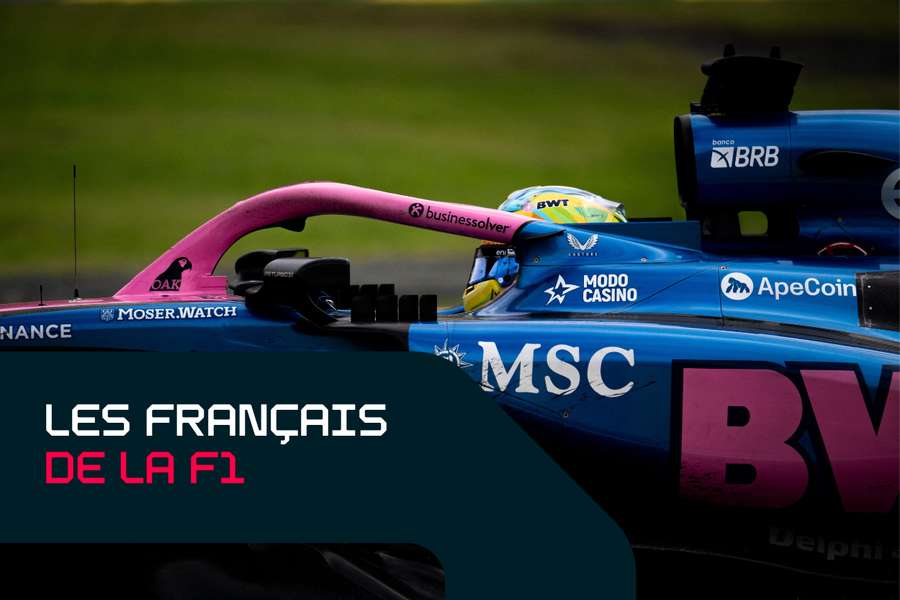 Pierre Gasly au volant de son Alpine au Brésil.