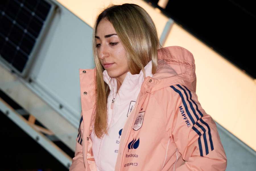 Olga Carmona, jugadora de la selección española