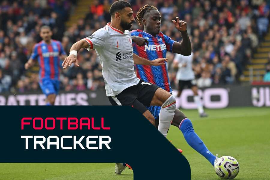 Mo Salah and Trevoh Chalobah battle for the ball