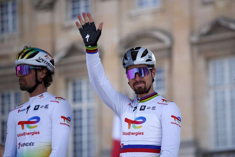 Peter Sagan voorafgaand aan Parijs-Roubaix